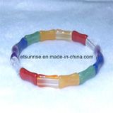 Semi Precious Stone Fashion Crystal Beaded Bracelet Jewelry Bangle <Esb01214>